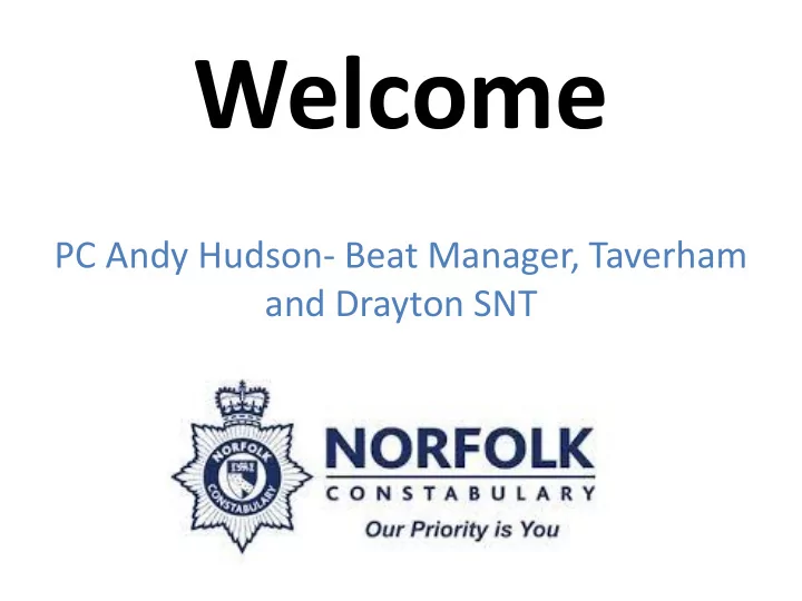 welcome