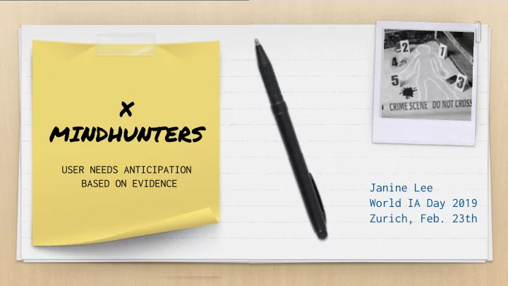 x mindhunters