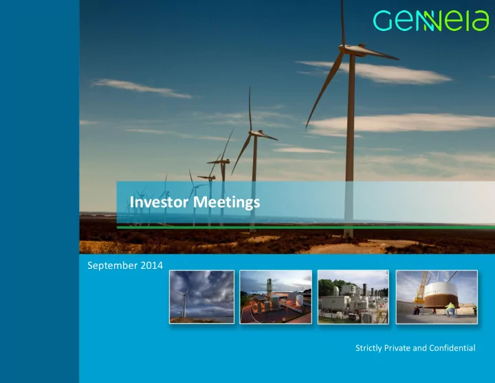 investor meetings
