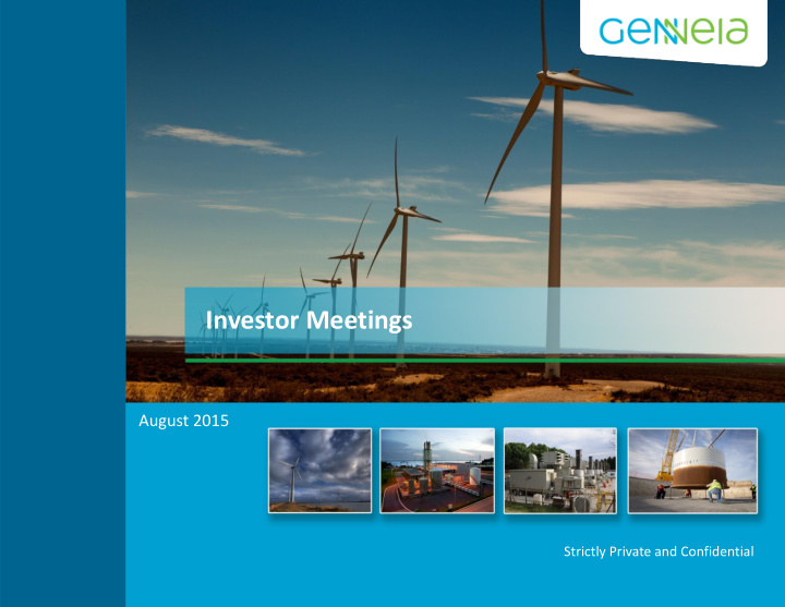 investor meetings