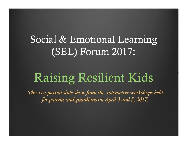 raising resilient kids raising resilient kids raising
