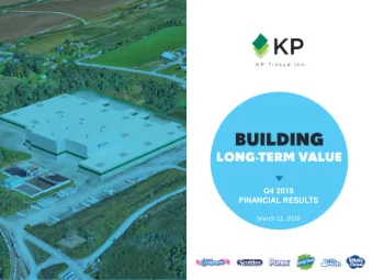 Q4 2019  FINANCIAL RESULTS  March 12, 2020  Forward-looking and cautionary statements This