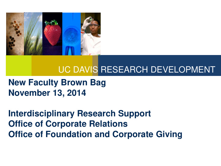 uc davis research development