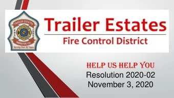 Help Us Help You  Resolution 2020-02  November 3, 2020  Thank you for visiting our site.  The