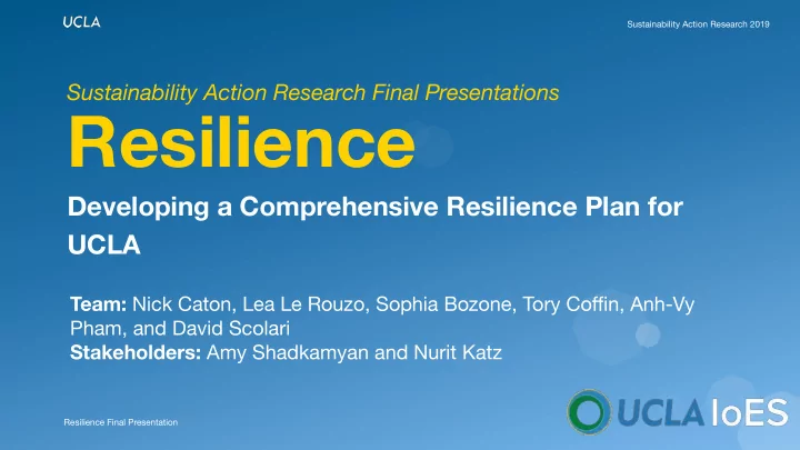 resilience