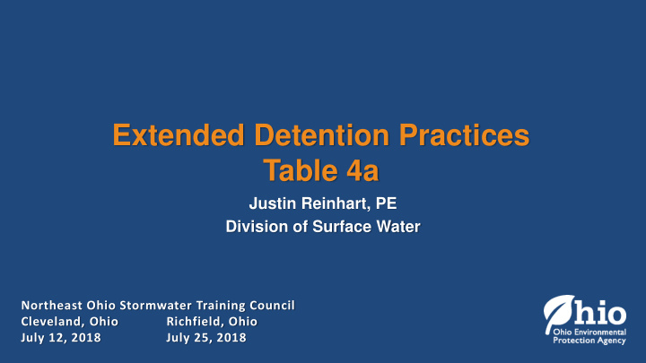 extended detention practices