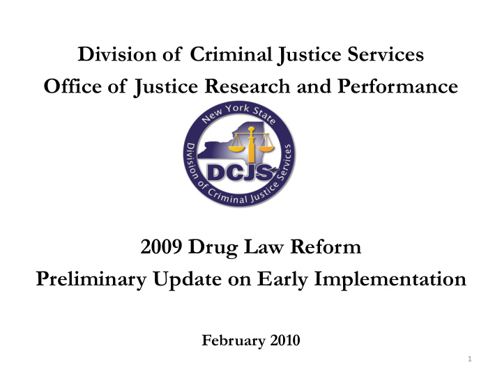 2009 drug law reform