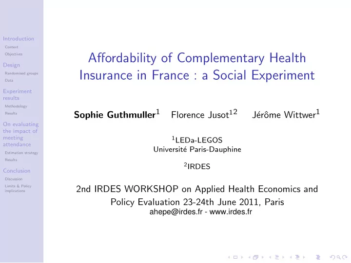 affordability of complementary health