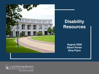 Resources  August 2020  Eboni Porter  Gina Flynn  Overview    Introductions    ADA in Higher