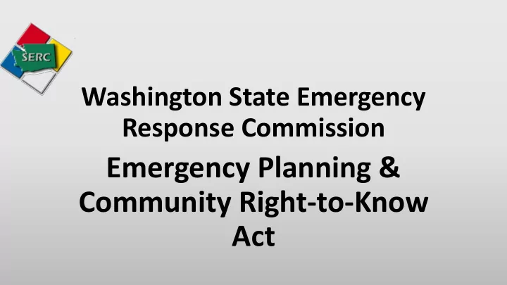 emergency planning