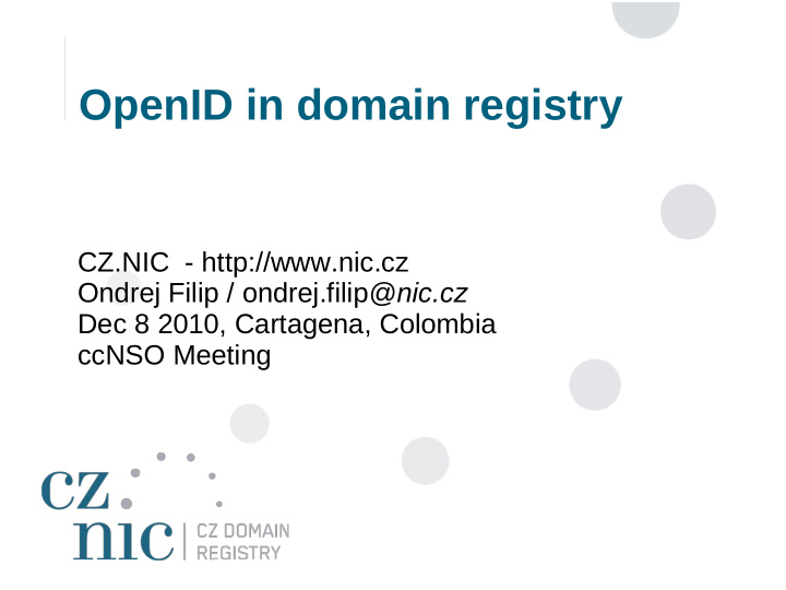 openid in domain registry