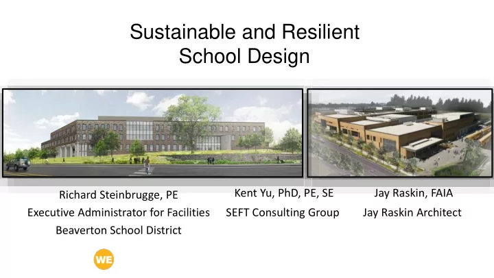sustainable and resilient