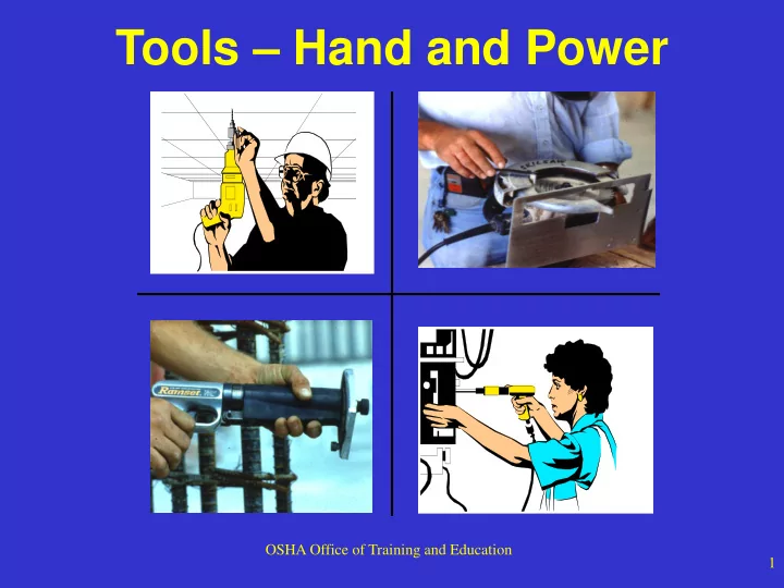 tools hand and power