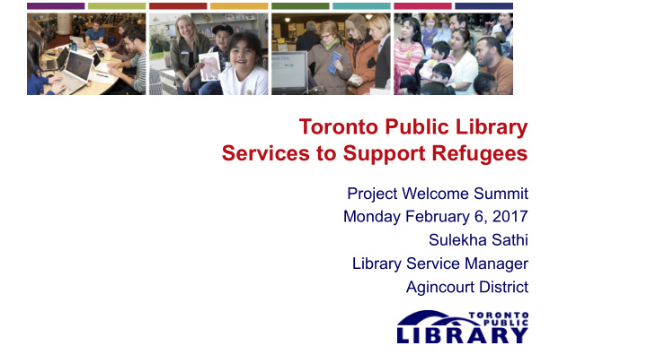toronto public library services to support refugees