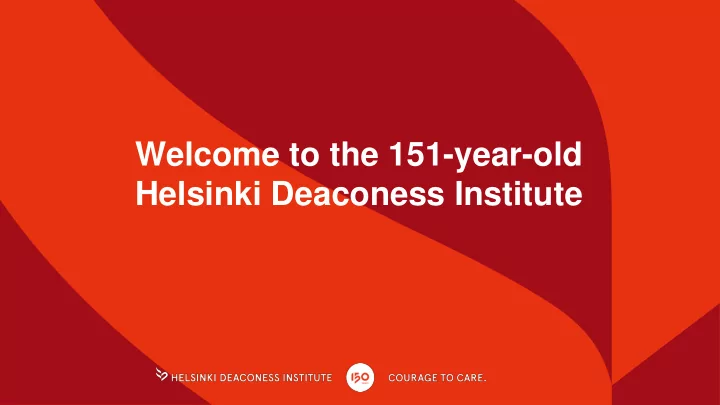 welcome to the 151 year old