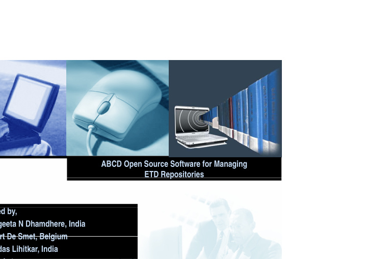 abcd open source software for managing etd repositories p