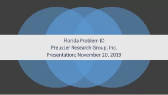 Presentation; November 20, 2019  Strategic Action Plan Action  Objective 1.  1.1:  Id  Identify  fy