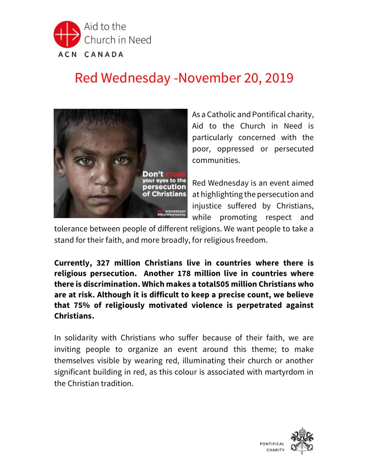 red wednesday november 20 2019