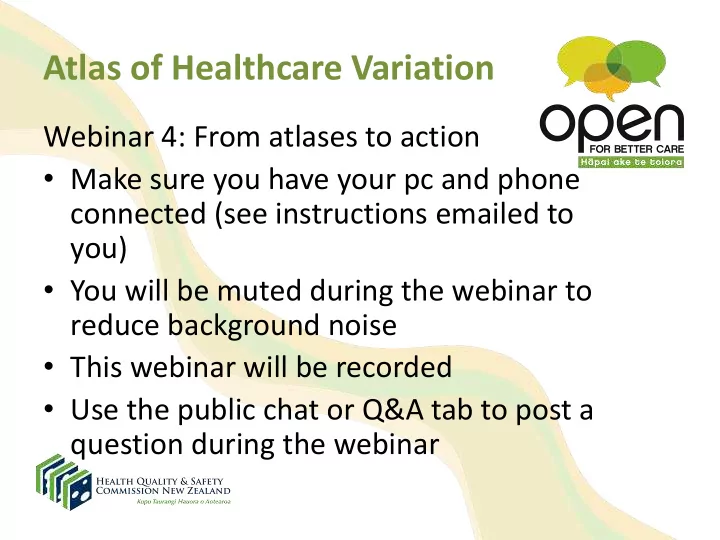 atlas of healthcare variation