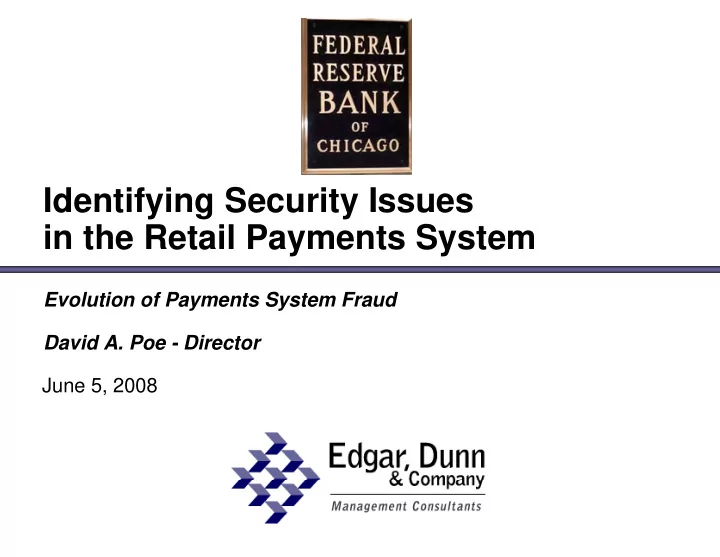identifying security issues identifying security issues