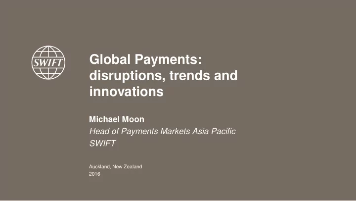 global payments disruptions trends and innovations