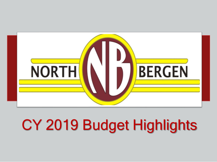 cy 2019 budget highlights cy 2019 budget