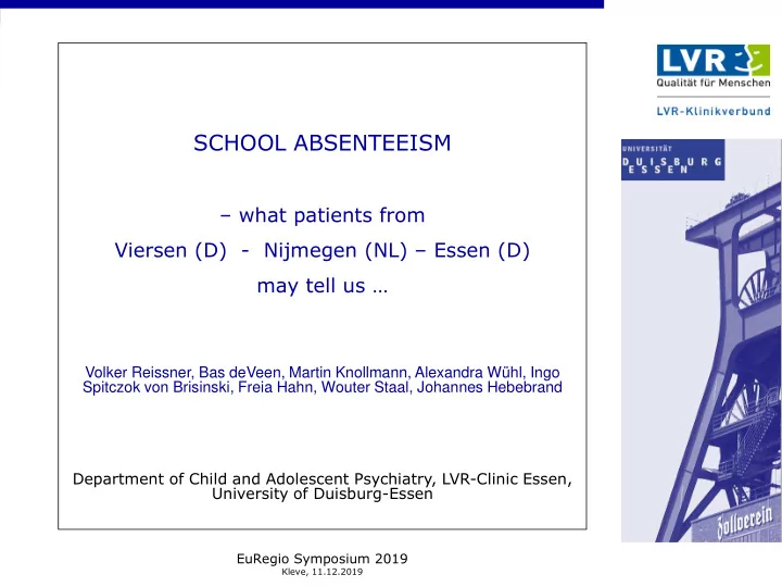 school absenteeism