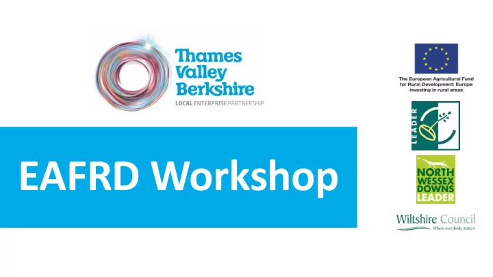 eafrd workshop