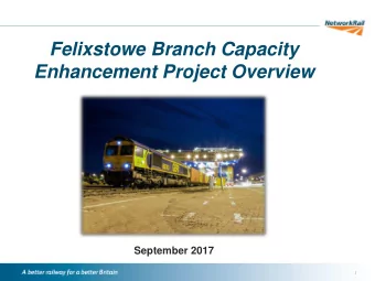 Enhancement Project Overview  September 2017  /  Topics 1. Project Overview 2. Multiple TWAOs 3.