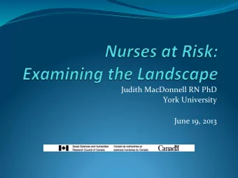 Judith  MacDonnell  RN  PhD    York  University        June  19,  2013