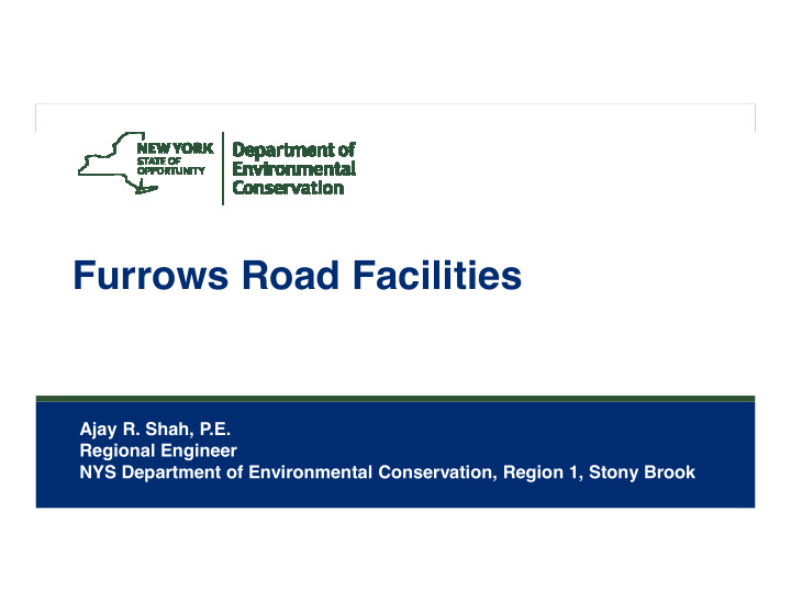 furrows road facilities