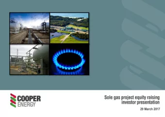 29 March 2017  Not for release or distribution in the United States of America  This investor