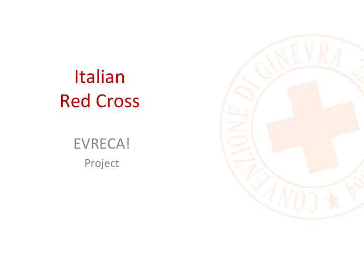 italian red cross