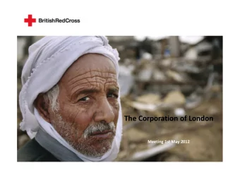 The Corporation of London  Meeting 1st May 2012  The Corporation of London  The Corporation of