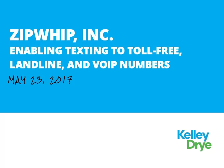 zipwhip zipwhip inc inc