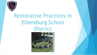 Ellensburg School  District  Restorative Circles:  Support for CASEL Social Emotional Learning  And