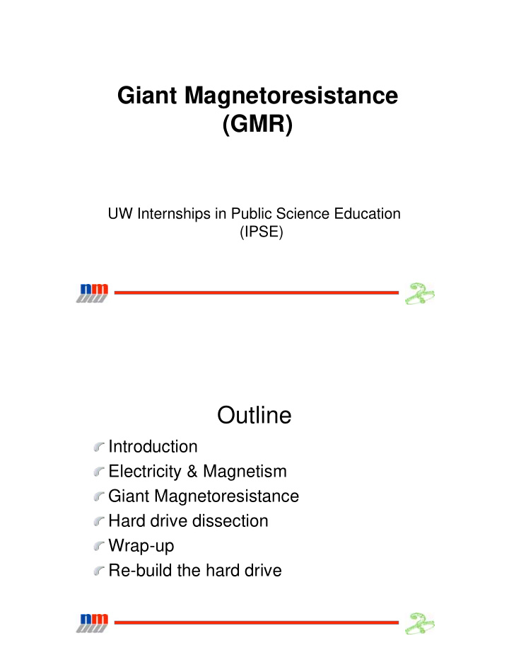 giant magnetoresistance gmr