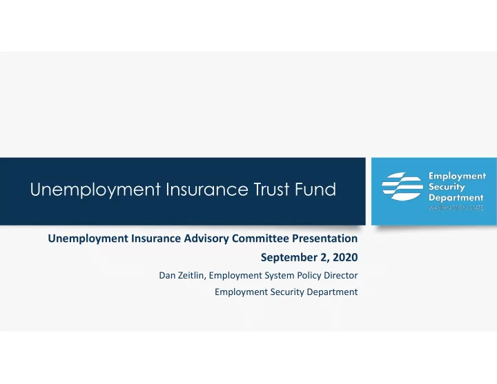 unemployment insurance trust fund