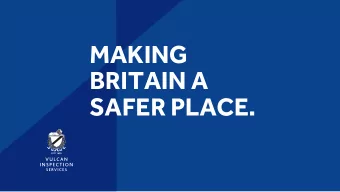 MAKING  BRITAIN A  SAFER PLACE.  COVID19 and the impact on  Statutory inspections Melissa Boyes