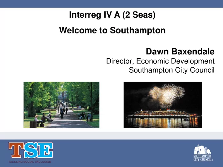 dawn baxendale director economic development southampton