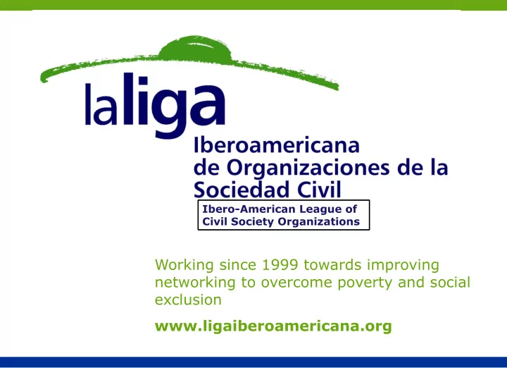 working since 1999 towards improving networking to