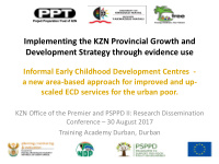 development strategy through evidence use