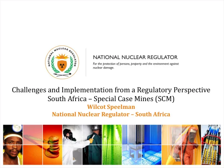 challenges and implementation from a regulatory