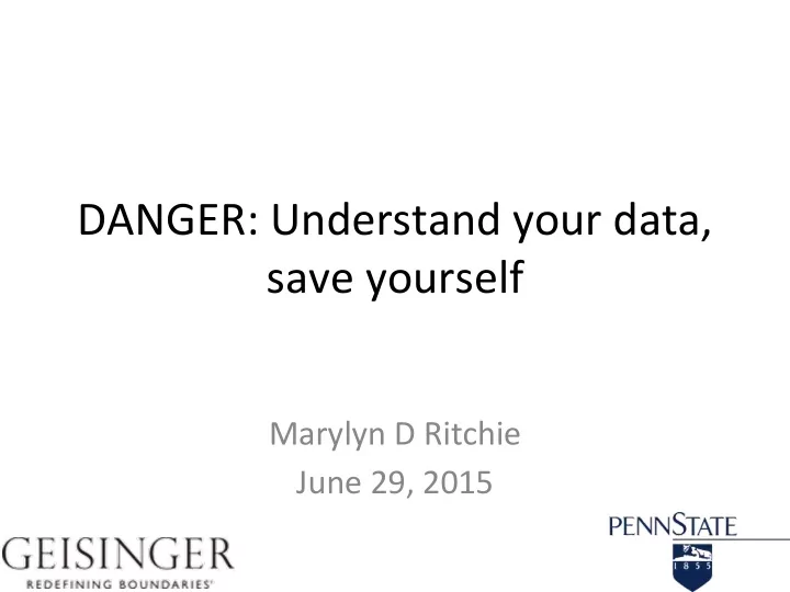 save yourself
