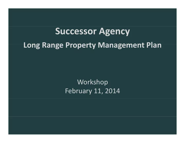 successor agency