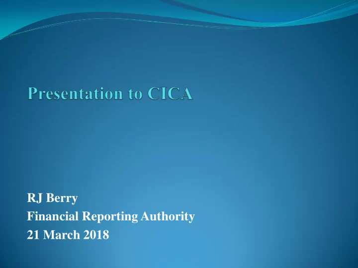 financial reporting authority