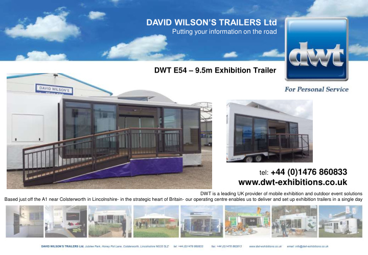 david wilson s trailers ltd