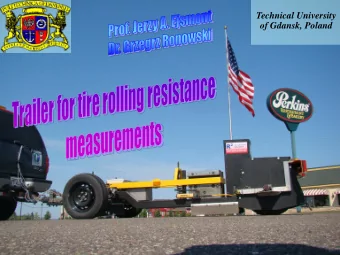 Rolling Resistance Influence on Fuel  Consumption  Decrease of tires Rolling Resistance by 10%