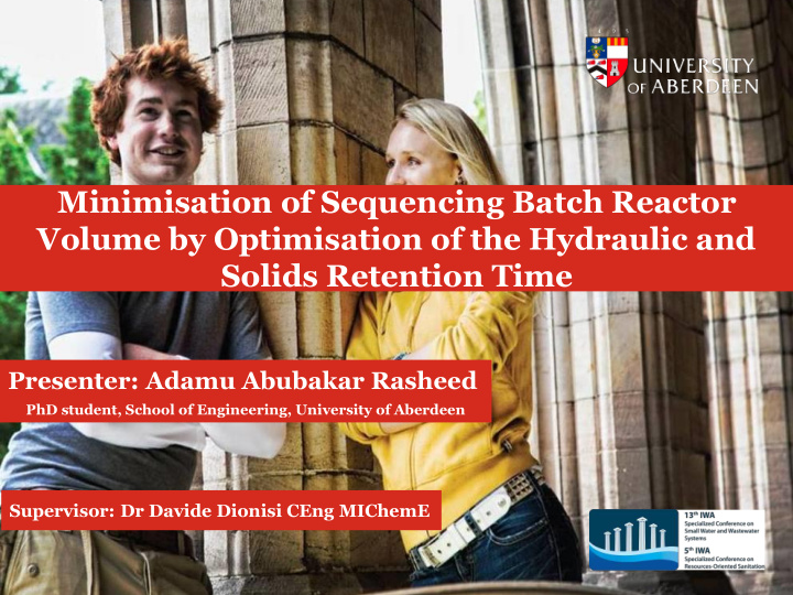 minimisation of sequencing batch reactor