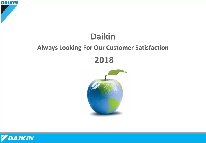2018 daikin history his istory ry of of daikin reefer